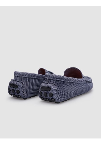 Triko Mavi Erkek Loafer