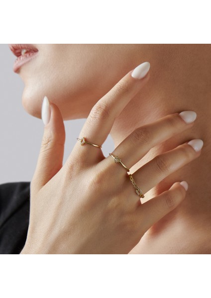 0.042 Karat Pırlanta Modern Zincir Yüzük KRS053-14GRZ fiyatları