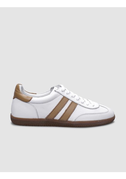 Beyaz Bağcıklı Kadın Sneaker