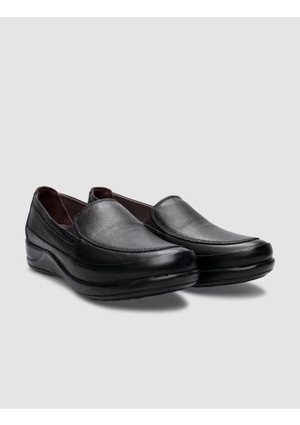 Hakiki Deri Siyah Kadın Comfort Ayakkabı fiyatları