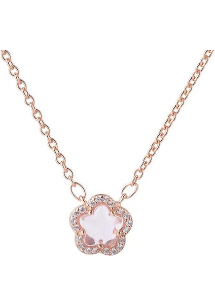 Kiraz Çiçeği Kolye Pembe Kristal Şeftali Çiçeği Kolye Ucu (Yurt Dışından)