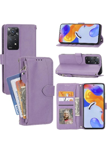 Xiaomi Redmi Not 11 Pro 4g Için Flip Case/5g Kart Tutucu Kickstand Pu (Yurt Dışından)