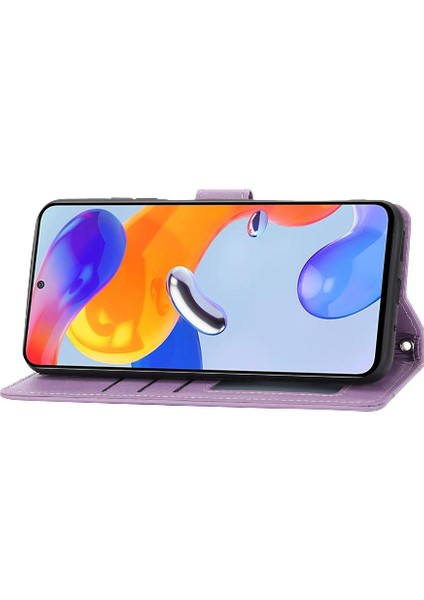Xiaomi Redmi Not 11 Pro 4g Için Flip Case/5g Kart Tutucu Kickstand Pu (Yurt Dışından)