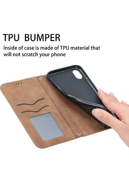 Redmi Not 9 Için Kılıf Kapak Kapak Basit Iş Darbeye Deri Kılıf (Yurt Dışından)