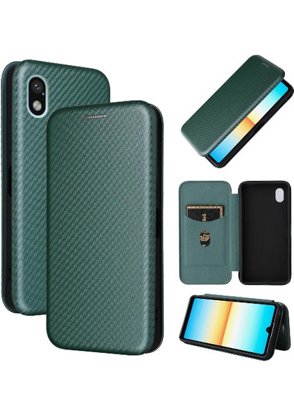 Sony Xperia Ace Iii Için Kılıf Tam Koruma Deri Folio Flip Case (Yurt Dışından)