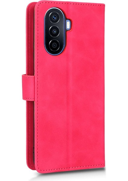 Kart Tutucu Kapak ile Huawei Nova Y70 Deri Folio Flip Case Için (Yurt Dışından)