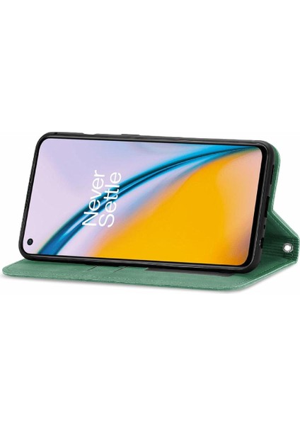 Oneplus Nord 2 Için Kılıf Darbeye Basit Iş Cüzdan Kapak Kılıfı (Yurt Dışından) modelleri