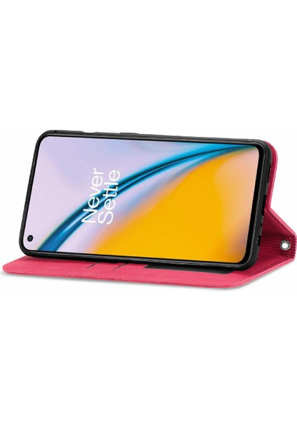 Oneplus Nord 2 Için Kılıf Darbeye Basit Iş Cüzdan Kapak Kılıfı (Yurt Dışından) modelleri