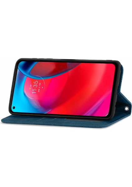 Moto G Stylus 5g Aşk Cüzdan Kılıf Fermuar Kordon Için Kılıf (Yurt Dışından)