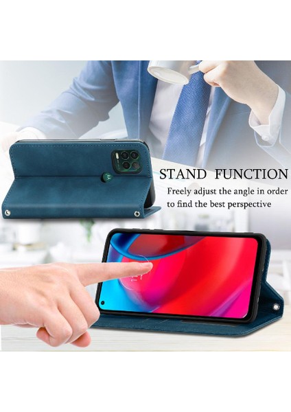 Moto G Stylus 5g Aşk Cüzdan Kılıf Fermuar Kordon Için Kılıf (Yurt Dışından)