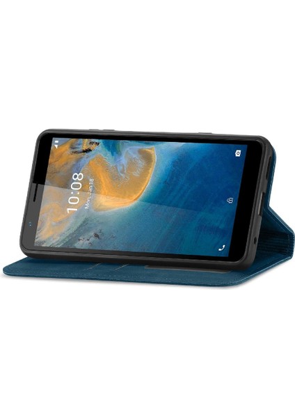 Zte Blade Case Fermuar Deri Kılıf Basit Iş Kordon (Yurt Dışından) fiyatları