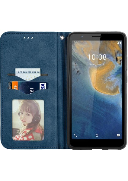 Zte Blade Case Fermuar Deri Kılıf Basit Iş Kordon (Yurt Dışından) indirimleri