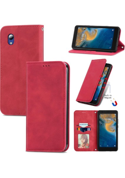 Zte Blade Zte Lite Cüzdan Fermuar Deri Kılıf Basit Iş Için Kılıf (Yurt Dışından)