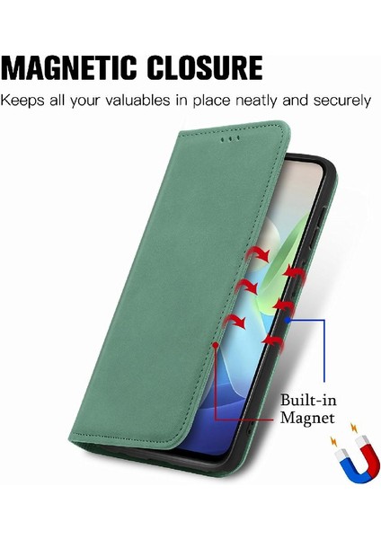 Vivo Y76S Için Kılıf Deri Kılıf Kordon Basit Iş Fermuar Cüzdan (Yurt Dışından)