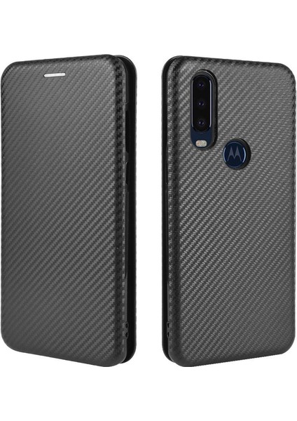 Motorola Moto Bir Makro/g8 Manyetik Karbon Fiber Deri Oynamak Için Kılıf (Yurt Dışından) modelleri