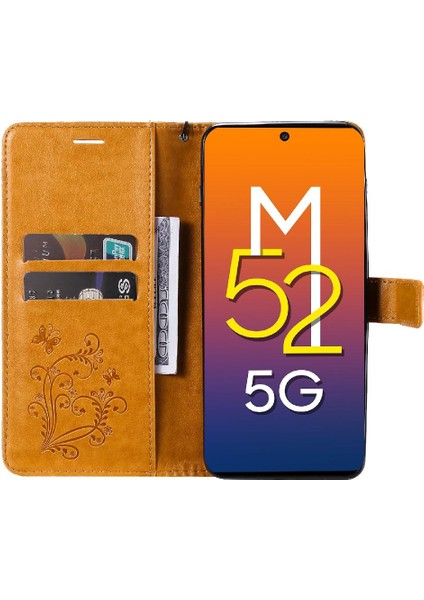 Samsung Galaxy M52 5g Darbeye Kapak Flip Kickstand Pu Deri (Yurt Dışından) modelleri