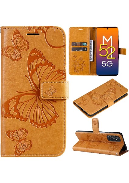 Samsung Galaxy M52 5g Darbeye Kapak Flip Kickstand Pu Deri (Yurt Dışından) fırsatları