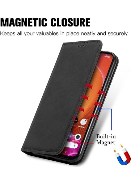 Realme C20 Deri Kılıf Fermuar Kordon Basit Iş Cüzdan Için Kılıf (Yurt Dışından) modelleri