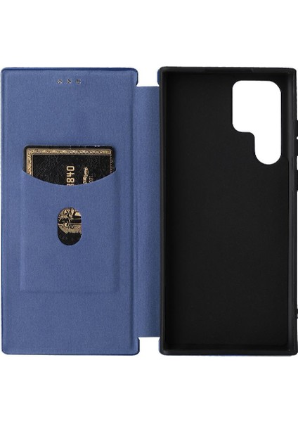 Samsung Galaxy S22 Ultra Deri Folio Flip Case Kart Ekleme Için Kılıf (Yurt Dışından) modelleri