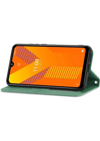 Wiko Lanyard Kordon Deri Kılıf Cüzdan Için Kılıf Basit Iş Fermuar (Yurt Dışından)