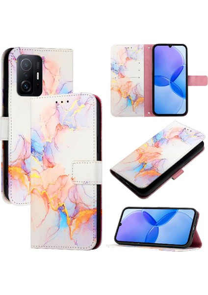 Xiaomi 11T/11T Pro Mermer Desen Cüzdan Kickstand Pu Deri (Yurt Dışından) indirimleri