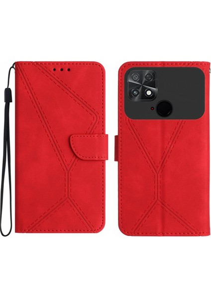Xiaomi Poco C40 Telefon Kılıfı Için Kılıf Yumuşak Pu Deri Deri Cüzdan Yüksek (Yurt Dışından)