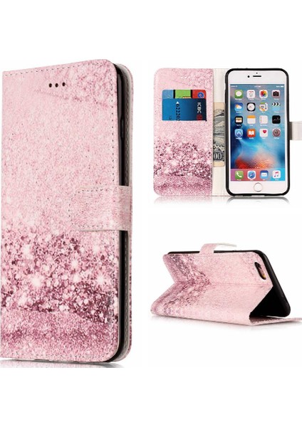 Iphone 6 Için Flip Case/6s Pu Deri Cüzdan Mermer Desen Tam Koruma (Yurt Dışından)