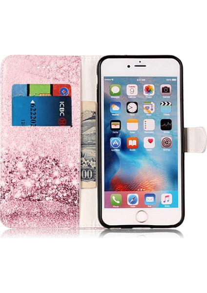 Iphone 6 Için Flip Case/6s Pu Deri Cüzdan Mermer Desen Tam Koruma (Yurt Dışından)