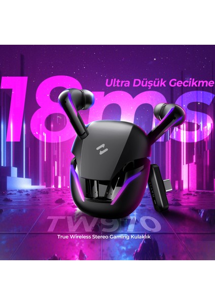 TW970 Tws Rgb Gaming Bluetooth Kulaklık