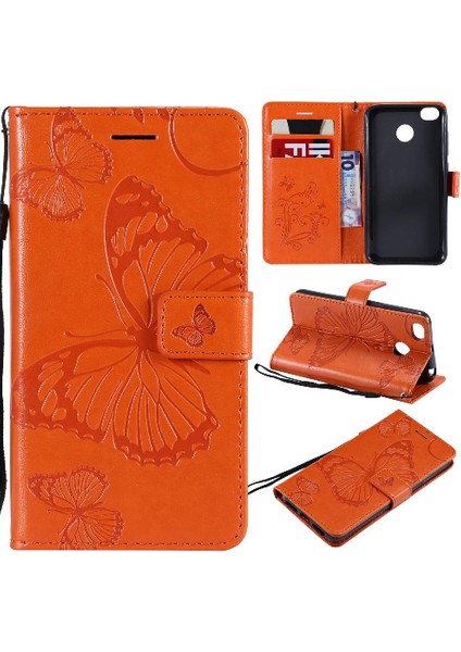 Kart Yuvası ile Xiaomi Redmi 4x Pu Deri Manyetik Kapak Için Flip Case (Yurt Dışından)