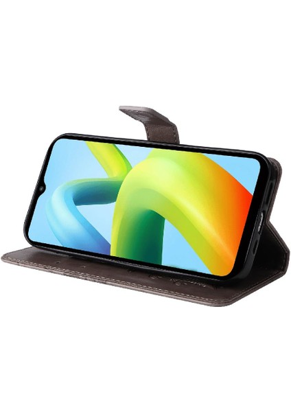 Xiaomi Redmi A1 Artı Manyetik Kapak Için Flip Case Kart Yuvası Standı ile Pu (Yurt Dışından)
