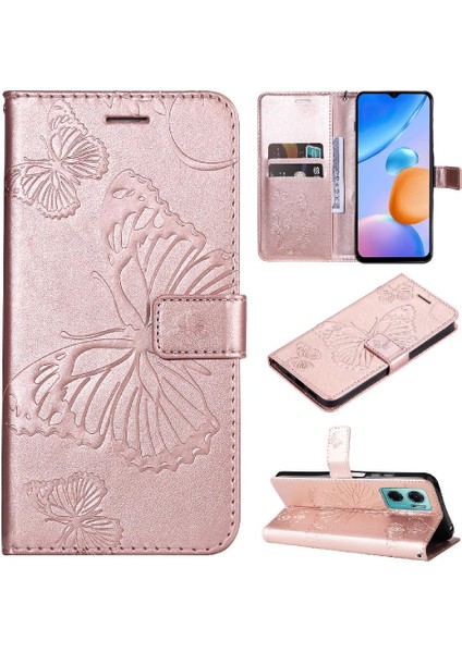Xiaomi Redmi Not 11E Için Flip Case Pu Deri Darbeye Kapak Manyetik (Yurt Dışından)