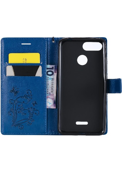 Xiaomi Redmi Için Flip Case 6/6A Kart Yuvası Standı ile Darbeye Kapak Pu (Yurt Dışından)