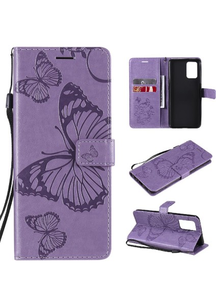 Oppo A74 4G/F19 4g Için Flip Case Kart Yuvası Standı ile Kickstand Kapak Çevirin (Yurt Dışından)
