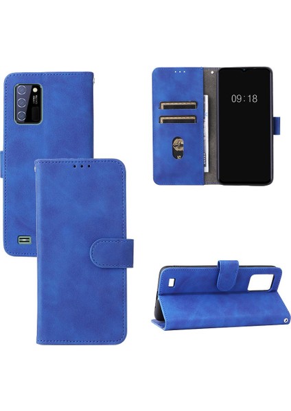 Kart Tutucu Kickstand ile Qukitel C25 Deri Folio Flip Case Için Kılıf (Yurt Dışından)