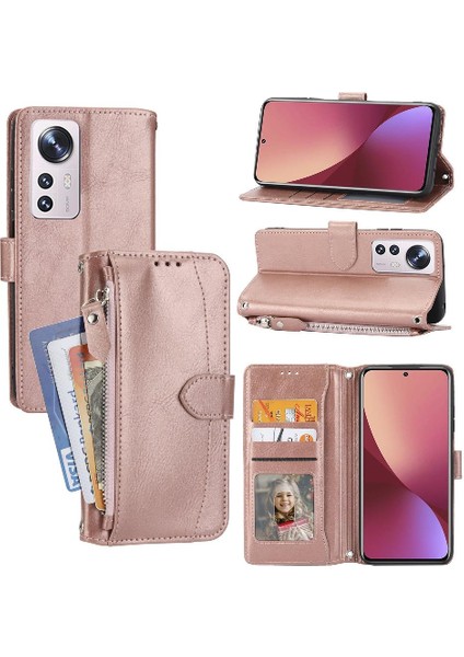 Xiaomi 12 S/12X/12 Kayış Pu Deri Manyetik Kapatma Kartı Için Flip Case (Yurt Dışından)