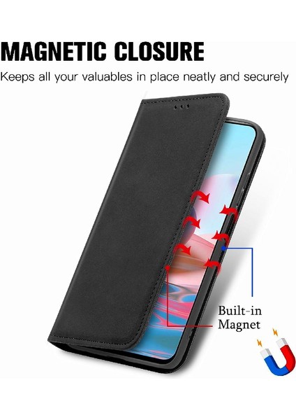 Redmi Not 10 Için Kılıf 4g Darbeye Deri Kılıf Basit Iş Cüzdan (Yurt Dışından) fiyatları