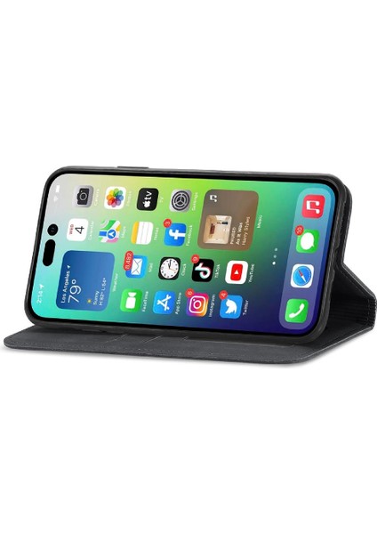 Iphone 14 Için Kılıf Artı Cüzdan Kapak Çevirin Basit Iş Darbeye Vaka (Yurt Dışından) fırsatları