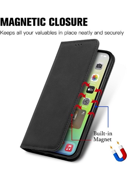 Iphone 14 Için Kılıf Artı Cüzdan Kapak Çevirin Basit Iş Darbeye Vaka (Yurt Dışından) indirimleri