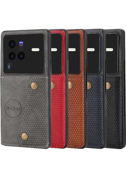 Vivo Vivo Darbeye Koruyucu Kickstand Cüzdan Durumda Buit Için Cüzdan Durumda (Yurt Dışından)
