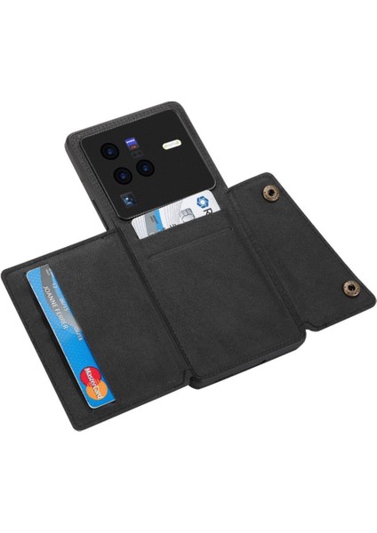 Vivo Vivo Darbeye Koruyucu Kickstand Cüzdan Durumda Buit Için Cüzdan Durumda (Yurt Dışından)
