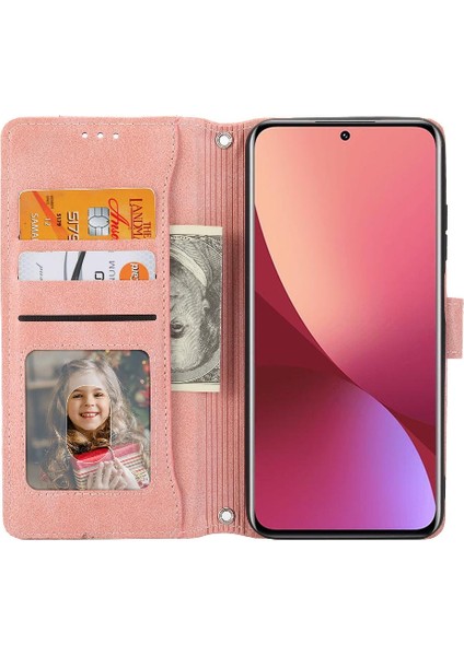 Xiaomi 12 S/12X/12 Kayış Pu Deri Manyetik Kapatma Kartı Için Flip Case (Yurt Dışından)