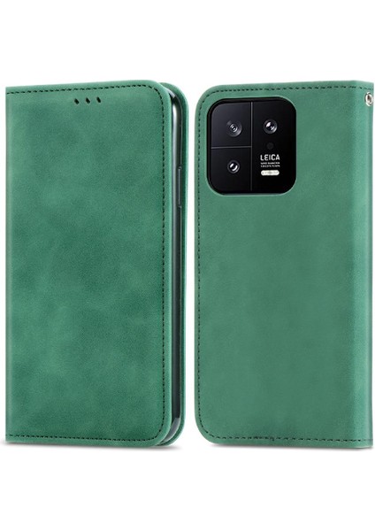 Xiaomi 13 Için Kılıf Deri Kılıf Kapak Çevirin Cüzdan Darbeye Basit (Yurt Dışından) indirimleri