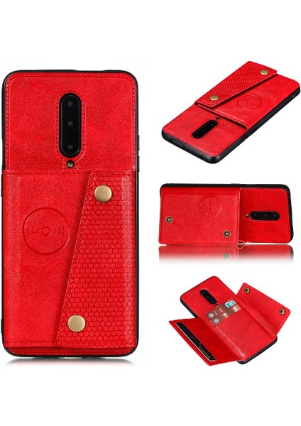 Oneplus 7 Pro Darbeye Koruyucu Kickstand Cüzdan Kılıf Için Cüzdan Kılıf (Yurt Dışından)