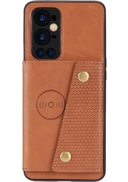 Oneplus 9 Pro Için Cüzdan Kılıf Kart Tutucu Cüzdan Kılıf Darbeye Kickstand (Yurt Dışından)