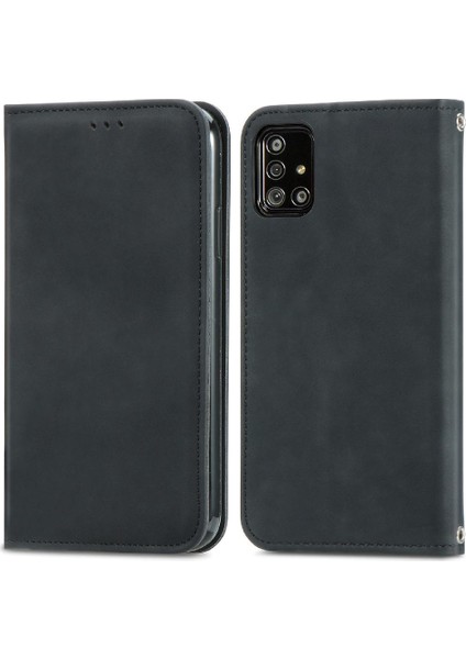 Samsung A51 4g Için Kılıf Cüzdan Kılıf Basit Iş Kapak Çevirin (Yurt Dışından) fırsatları