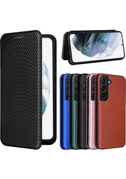 Kart Sahibinin ile Samsung Galaxy S22 Deri Folio Flip Case Için Kılıf (Yurt Dışından)