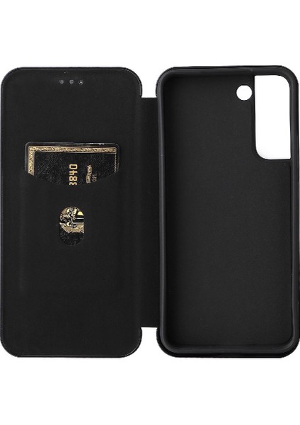 Kart Sahibinin ile Samsung Galaxy S22 Deri Folio Flip Case Için Kılıf (Yurt Dışından)