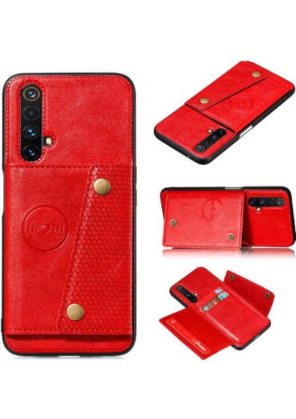 Realme X50 5g Cüzdan Kılıf Için Cüzdan Kılıf Kart Tutucu Darbeye Kickstand (Yurt Dışından)