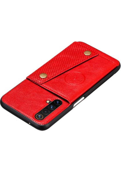 Realme X50 5g Cüzdan Kılıf Için Cüzdan Kılıf Kart Tutucu Darbeye Kickstand (Yurt Dışından)